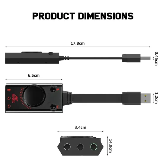 Ant Esports USB Sound Card 7.1