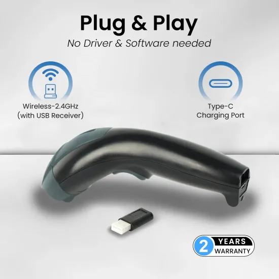 EVM Barcode Scanner 2D Wireless (EWLS-126-2D)