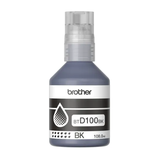Brother Inkjet Ink Bottle BTD100BK Black 108ml