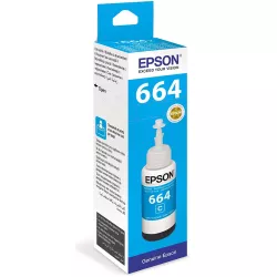 Epson 664 Cyan Genuine Inkjet Ink Bottle 70ml