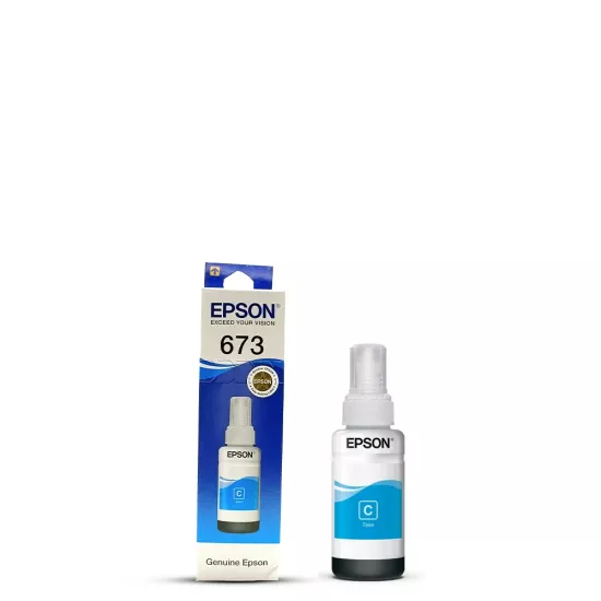 Epson 673 Cyan Genuine Inkjet Ink Bottle 70ml