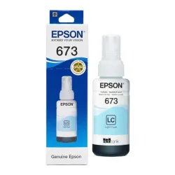 Epson 673 Light Cyan Genuine Inkjet Ink Bottle 70ml