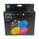 HP GT52 Cyan Magenta Yellow GT53 Black Ink Bottle Combo