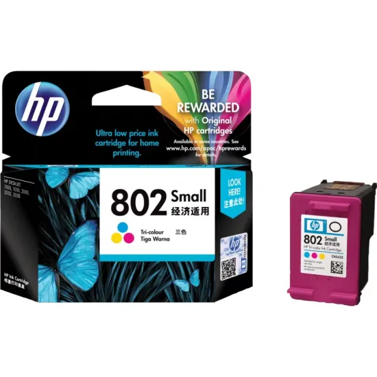 HP Genuine ink cartridge 802 Tri Colour Small