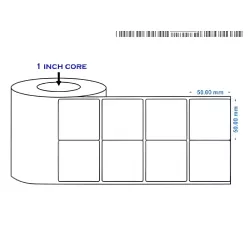 Thermal Barcode Sticker Roll 50mm x 50mm (2000 Label)