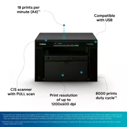 Canon Laser Printer MF3010 A4 Print|Scan|Copy