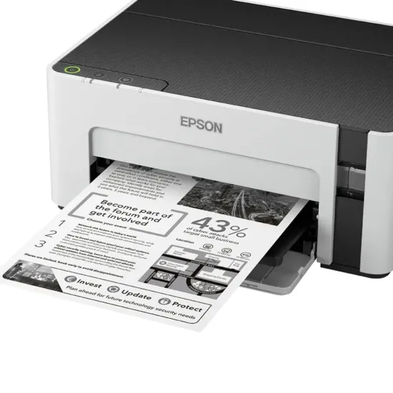 Epson Ink Tank Printer Mono M1100 A4 Single Function