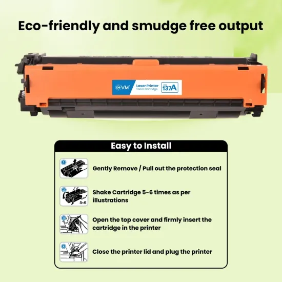 EVM Compatible Laser Cartridge For HP 137A Without Chip