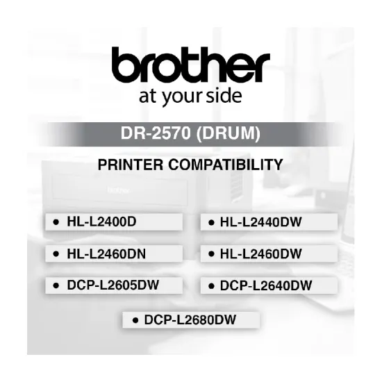 Brother Genuine Laser Cartridge Drum Unit DR2570