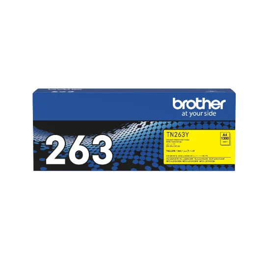 Brother Genuine Toner Cartridge TN263Y Yellow
