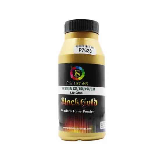 Printstar Laser Toner Powder HP 12A 120gm Black Gold