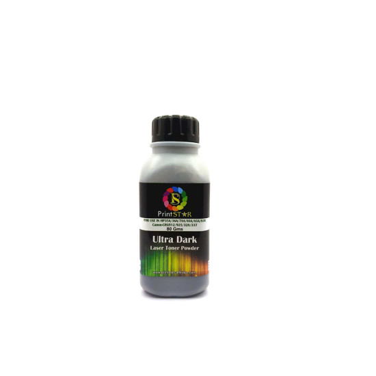 Printstar Laser Toner Powder HP 36A | 88a 80gm Black (Ultra Dark)