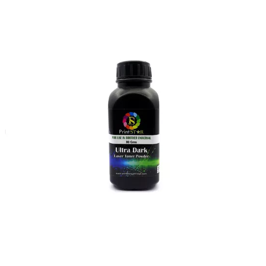 Printstar Laser Toner Powder Brother 80gm Black (Ultra Dark)