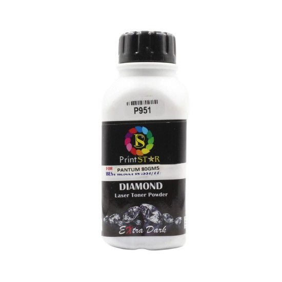 Printstar Laser Toner Powder Pantum Universal 80gm Black (Extra Dark)