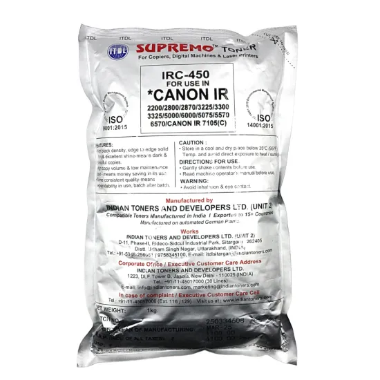ITDL Copier Toner Powder For Canon IRC-450 1kg Black