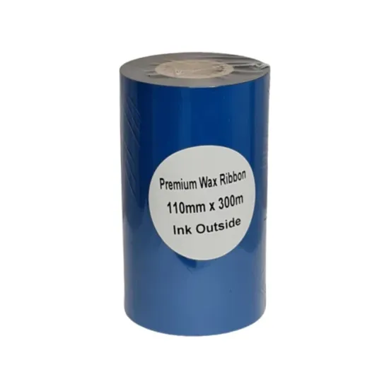 Wax Ribbon Premium For Barcode Printer 110mm x 300m