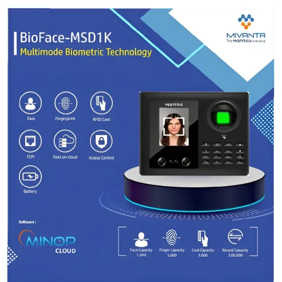 Mivanta BioFace MSD1K Face Time Attendance | Access Control Terminal Biometric