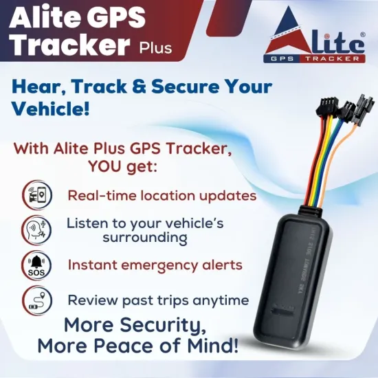 Alite GPS Tracker Plus with Mic + SOS Function (GPS Device + 1 Year Subscription)