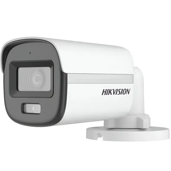 Hikvision 5MP ColorVu HD 3K Bullet Camera 3.6mm With Audio (DS-2CE10KF0T-PFS)