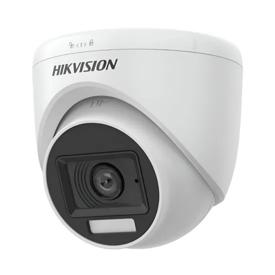 Hikvision 5MP Hybrid HD 3K Dome Camera 3.6mm With Audio (DS-2CE76K0T-LPFS)