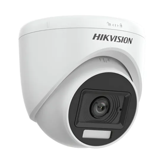 Hikvision 5MP Hybrid HD 3K Dome Camera 3.6mm With Audio (DS-2CE76K0T-LPFS)
