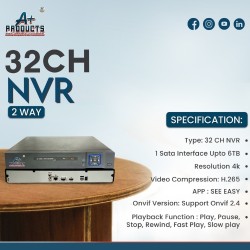 A+Products 32ch NVR With 2 Way Audio