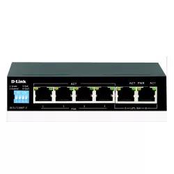 D-Link DES-F1006P-E 4 Port Poe Switch (4 Normal Poe + 2 Normal  Uplink)