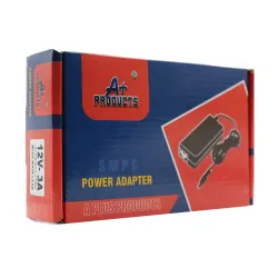 A+Products Power Adapter 12V-3AMP DC Pin (5.5X2.5MM) With Main Lead