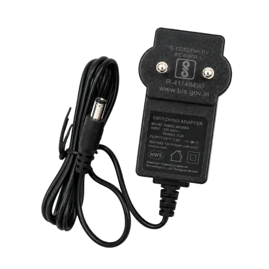 Branded Power Adapter 9V-0.6AMP DC Pin