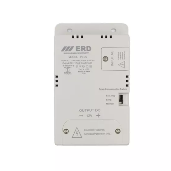 ERD CCTV Power Supply 12v/8a Slim For 8ch (PS22)