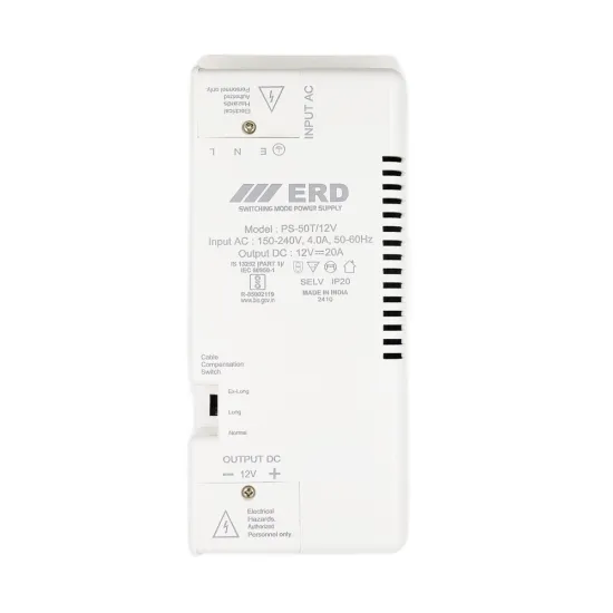 ERD CCTV Power Supply 12v/20a Slim For 16ch (PS50T)
