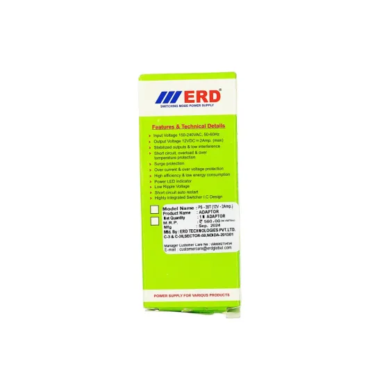 ERD Power Supply 12v/2a DC Output 1ch (PS20T)