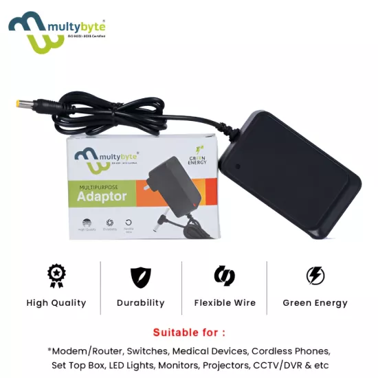 Multybyte Power Adapter 9v/1a