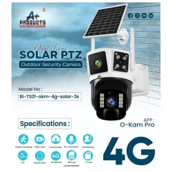 A+Products 2MP + 2MP 4G Dual Lens Solar PTZ Camera Night Color With Two Way Talk A+Products 2MP + 2MP 4G Dual Lens Solar PTZ Camera Night Color With Two Way Talk