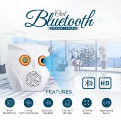 A+Products 5MP Owl Bluetooth Speaker Camera with  2 Way Audio