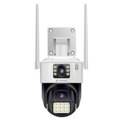 Secureye 2MP+2MP IP PTZ Defender Duo Alarm Pro 4G Night Color Dual Lens Camera With Two Way Audio