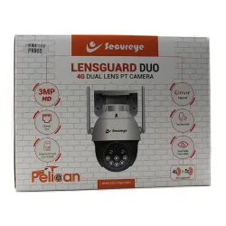 Secureye S-PTZ2-4G Lensguard 4G 3mp PT Camera Dual Lens (2 Way Audio)
