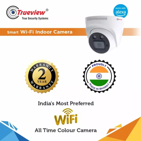 Trueview 3MP WiFi Dome Camera With Night Colour T18140