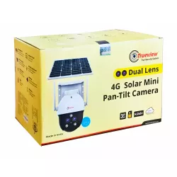 Trueview 3MP IP Outdoor 4G Solar Camera Dual Lens With 10X Zoom (T18164)