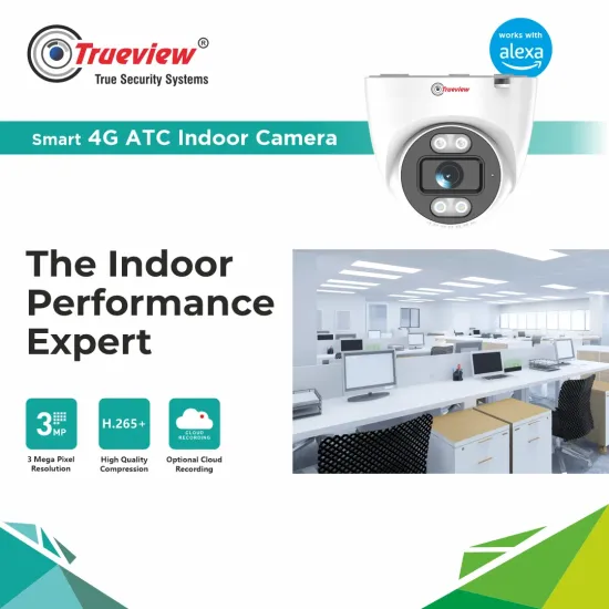 Trueview 3MP IP Dome Camera With Night Colour With 4G Sim Supported (T18185)
