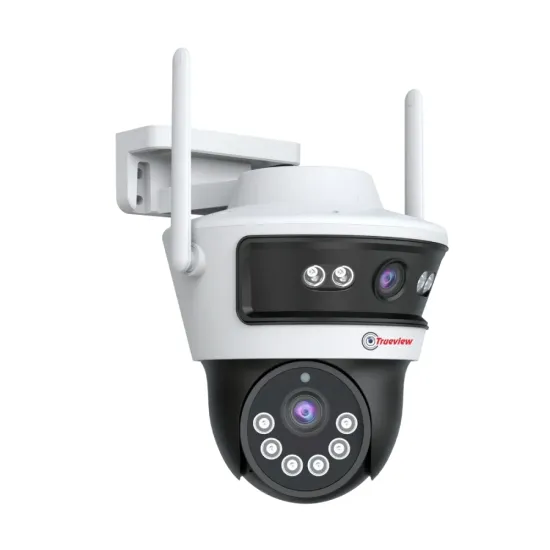 Trueview 2MP + 2MP IP Dome Camera Linkage With 4G Night Vision Dual  Lens Two Way Audio T18201