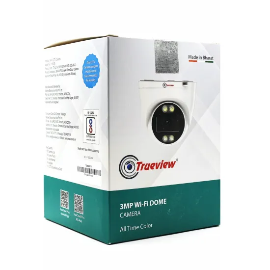 Trueview 3MP WiFi Dome Camera Night Colour with Two Way Audio T18237S