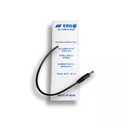 ERD DC Connector Wire 10 Inch Male