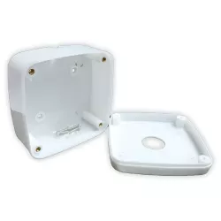 Jascom Pvc Junction Box Copper Thread 4x4x2 Inch For HD CCTV Camera