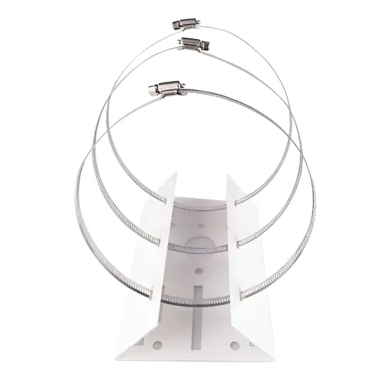 Pole Mount Bracket 3 Loops For CCTV Camera Universal