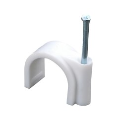 Cable Clips 20mm 100 Pcs With Metal Nails