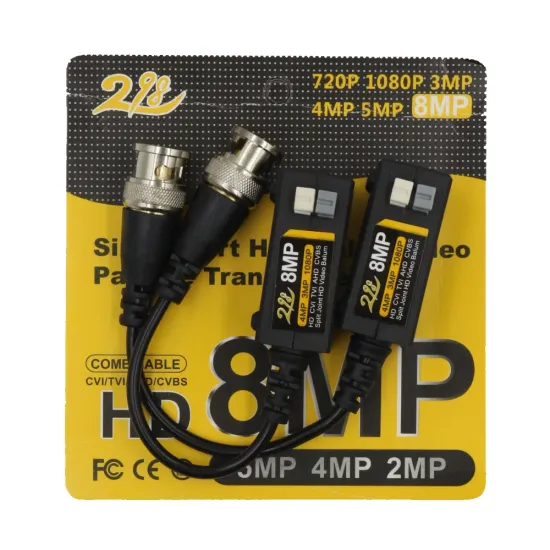 Video Balun For CCTV Camera 4MP Heavy (Screw Type Pair)