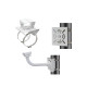 Pole Mount Bracket 2 Loops For CCTV Camera Universal