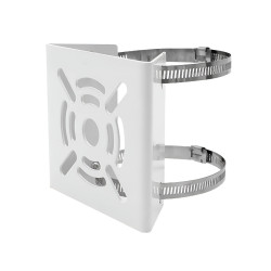 Pole Mount Bracket 2 Loops For CCTV Camera Universal