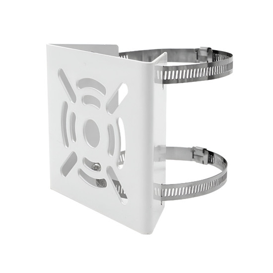 Pole Mount Bracket 2 Loops For CCTV Camera Universal